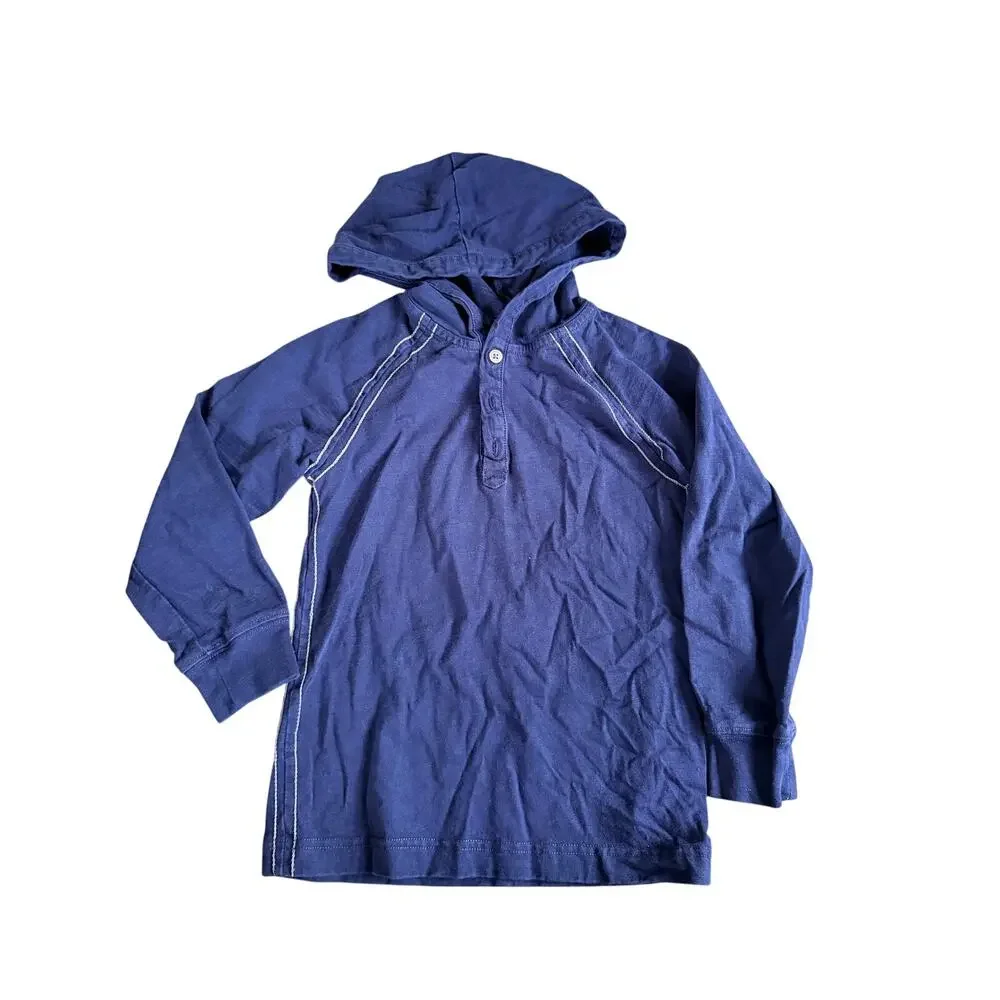 Gymboree Boys' Size 6 Hooded Henley - 100% Cotton Comfort Top